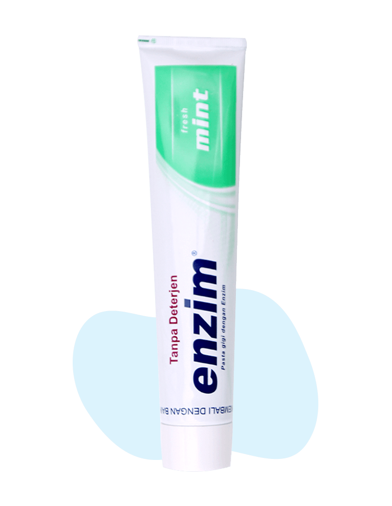 Produk pasta gigi enzim fresh mint